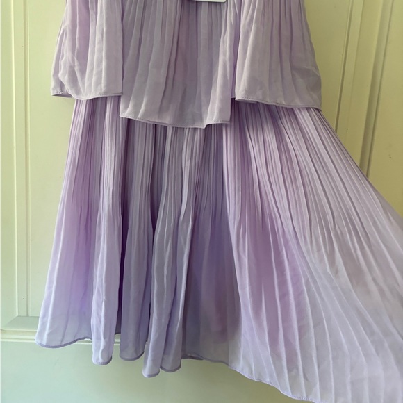 NWT Lavender EXLURA Pleated Shorts Romper Dress - Picture 3 of 8